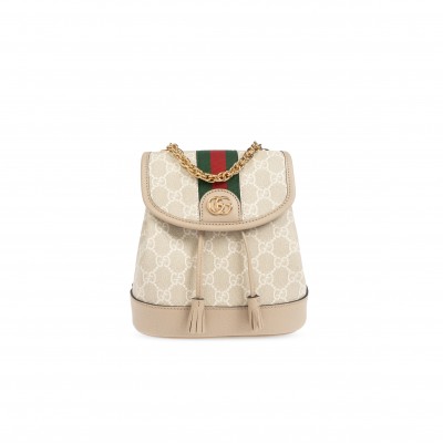 GUCCI OPHIDIA GG BEIGE-EBONY MINI BACKPACK 795221 (20.5*20*12cm)